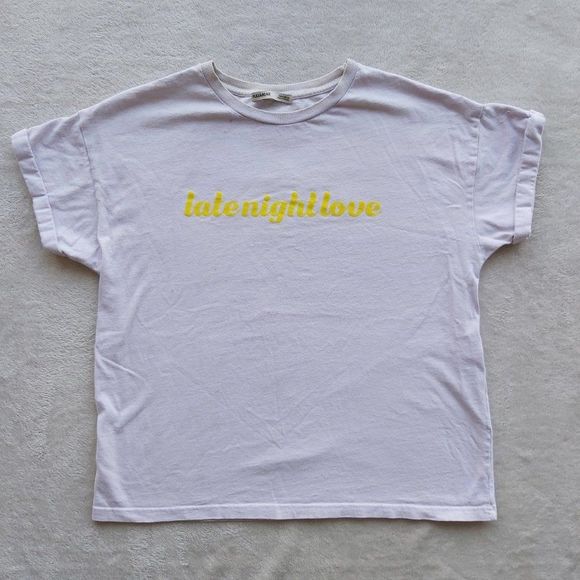 Purple Lavender Rolled Turned Up Sleeves Tshirt - Picture 3 of 3